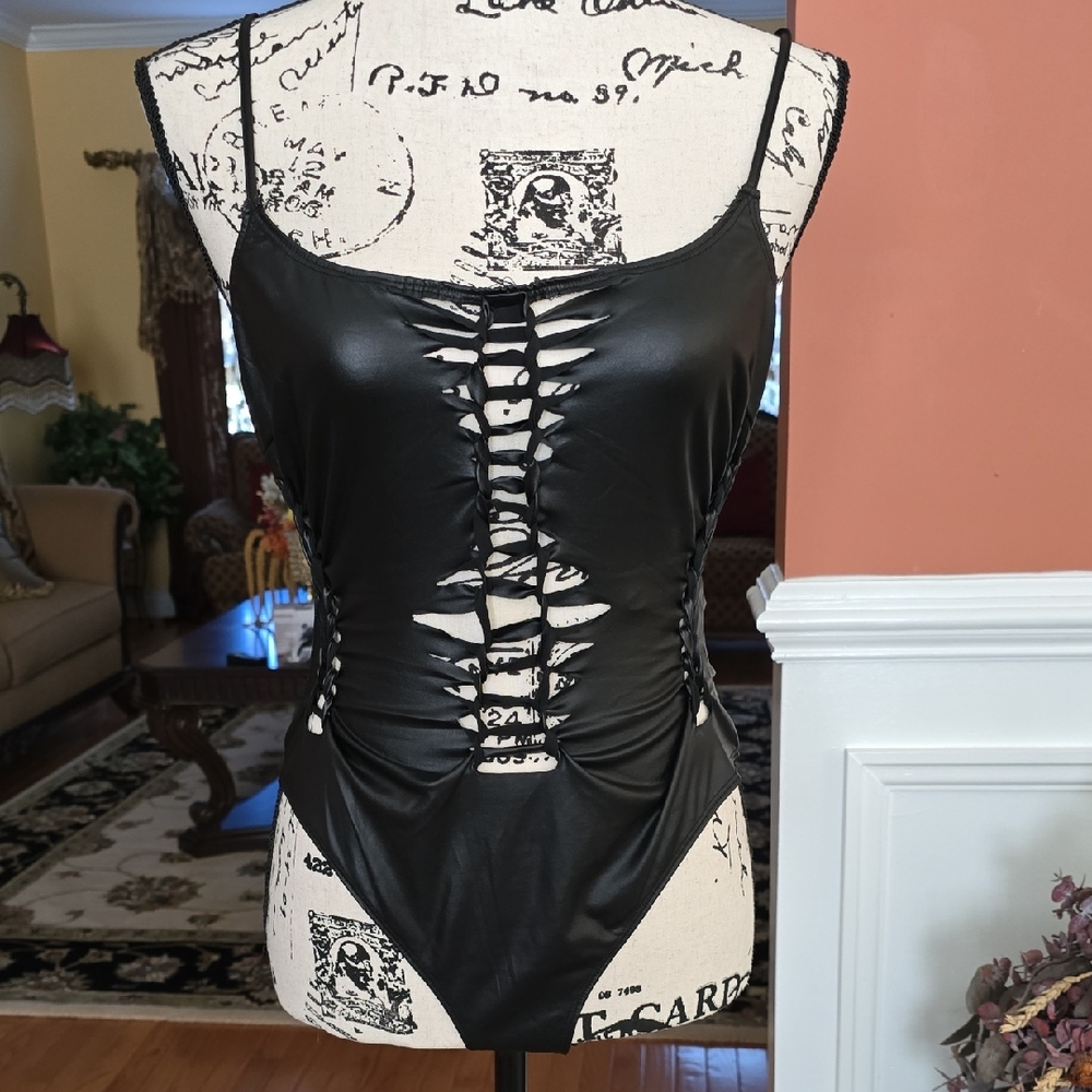 Fashion Nova Black Cut Out Bodysuit